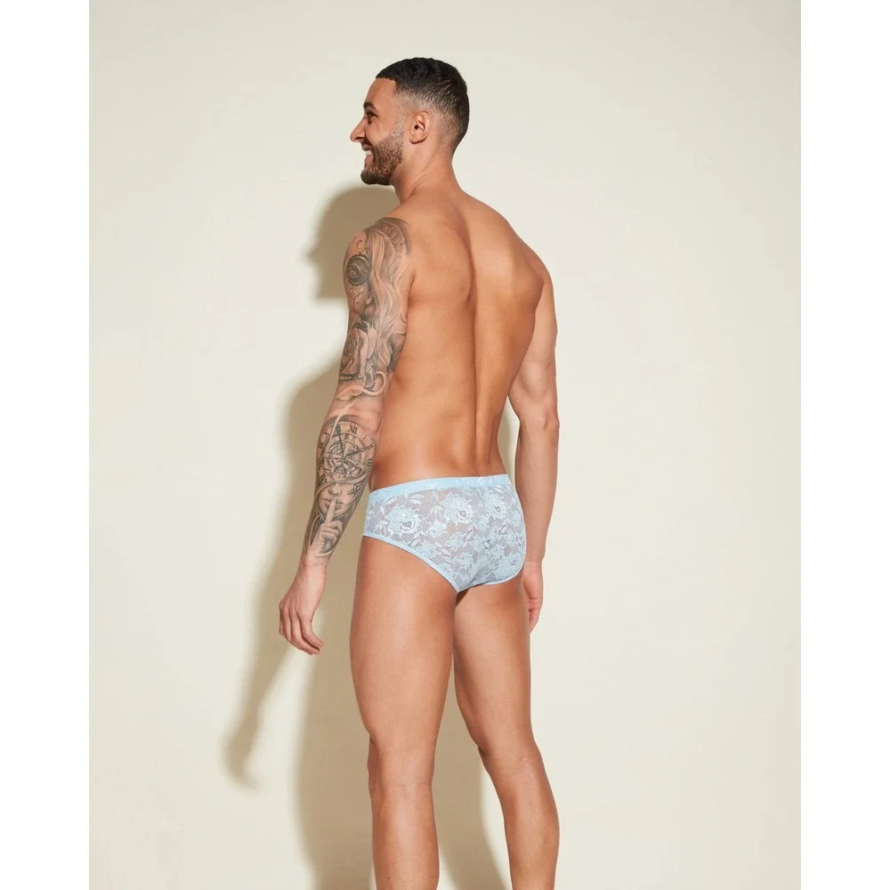 Cosabella Never Say Never Comfort Micro Lace Brief Aasmani Blue New size L